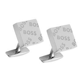 BOSS 50486834-040 Manschettenknöpfe Quadratisch Silberfarben Cross