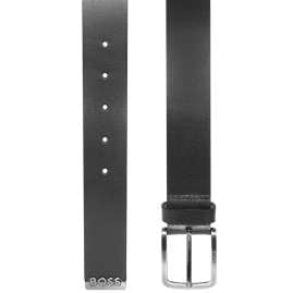 BOSS 50481022-001 Herren-Ledergürtel Schwarz Jor