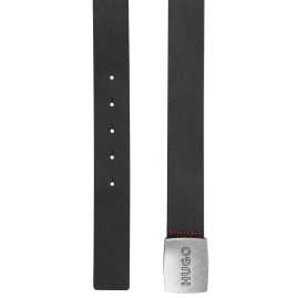 HUGO 50486668-001 Herrengürtel Leder Schwarz Gro