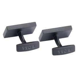 BOSS 50501879-001 Manschettenknöpfe Schwarz Rechteckig B-Blackboss