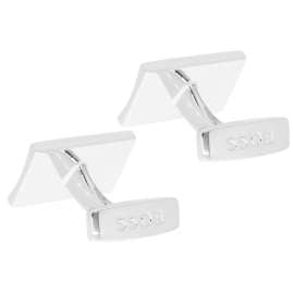 BOSS 50515410-001 Manschettenknöpfe Schwarz/Silber B-Handle-Cuf