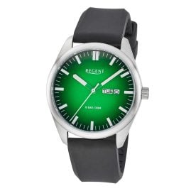 Regent F-1589 Herrenuhr Gut Ablesbar Edelstahl/Grün