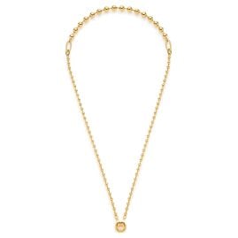 Leonardo 024923 Damen-Kette Dotty Goldfarben 60 cm Clip & Mix