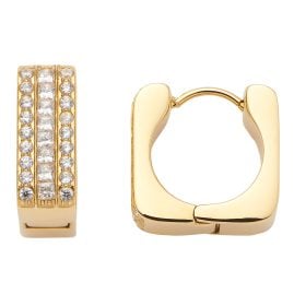 Leonardo 025426 Damen-Ohrringe Creolen Sarah Goldfarben