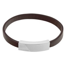 Calvin Klein 35000415 Herren-Armband Architectural Lines Edelstahl Braun