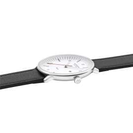 Mondaine MLE.41910.LBV Herrenuhr Doppio Solar Schwarz/Weiß 41 mm