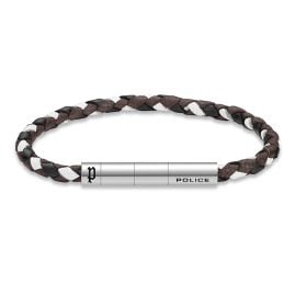 Police PEAGB0039802 Herren-Armband Fuze Schwarz/Braun/Weiß