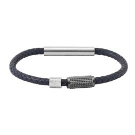 Police PEAGB0001131 Herren-Armband Urban Texture Leder Grau