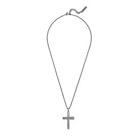 Police PEAGN0078802 Herrenkette Crosstone Edelstahl Kreuz Schwarz