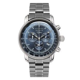 Zeppelin 7680MB-3 Herrenuhr 100 Jahre Zeppelin Stahl/Blau