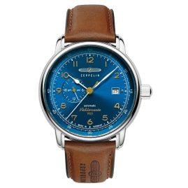 Zeppelin 9668-3 Herrenuhr Automatik 100 Jahre Méditerranée Braun/Blau