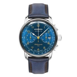 Zeppelin 9670-3 Herren-Chronograph 100 Jahre Méditerranée Blau