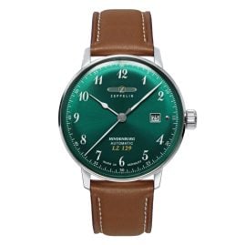 Zeppelin 8056-4 Herrenuhr Automatik Hindenburg LZ129 Braun/Grün