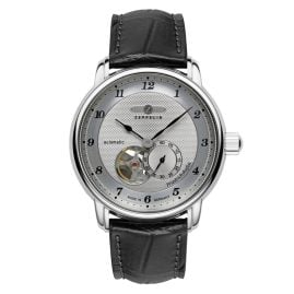 Zeppelin 8566-4 Herrenuhr Automatik Open Heart Friedrichshafen Schwarz