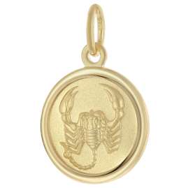 trendor 28468-11 Kinder Sternzeichen Skorpion Gold 333 mit vergoldeter Kette