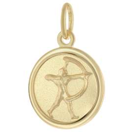 trendor 28468-12 Kinder Sternzeichen Schütze Gold 333 mit vergoldeter Kette