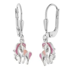 trendor 28499 Kinder-Ohrringe Silber 925 Pferde-Ohrhänger