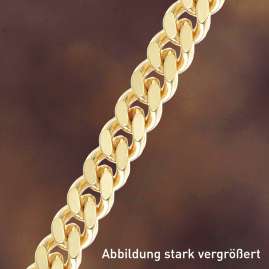 trendor 21032 Panzerarmband für Damen und Herren 925 Silber vergoldet 4,1 mm