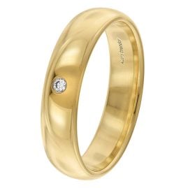 trendor 21213 Damenring Gold 375 mit Diamant