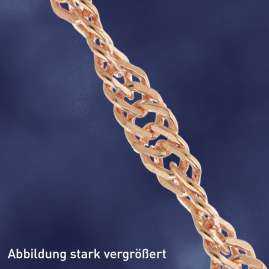 trendor 21234 Damen-Halskette 925 Silber Rosé Vergoldet Singapur-Collier