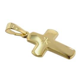 trendor 35750 Kreuz-Anhänger für Kinder Gold 333