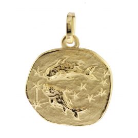 trendor 08958-03 Sternzeichen-Anhänger Fische 585 Gold 16 mm