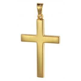trendor 75314 Kreuz-Anhänger Gold 750 (18 Karat) 28 mm