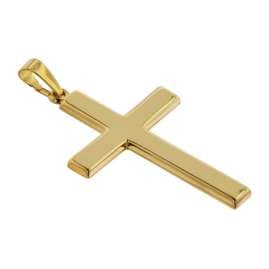 trendor 75314 Kreuz-Anhänger Gold 750 (18 Karat) 28 mm