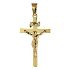 trendor 75642 Anhänger Kruzifix 585 Gold/14 Karat 24 x 15 mm