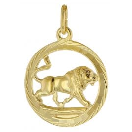 trendor 39000-08 Sternzeichen Löwe 333 Gold Anhänger Ø 16 mm