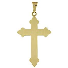 trendor 51998 Kreuz-Anhänger Gold 585 (14 Karat) 40 x 27 mm