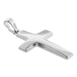 trendor 08474 Herren-Halskette mit Kreuz 27 mm Sterlingsilber 925
