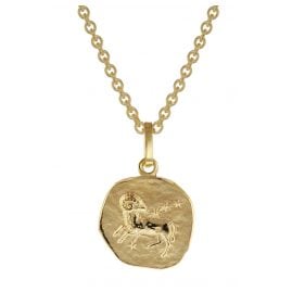 trendor 75905-04 Sternzeichen für Kinder Widder Gold 333 Anhänger + Halskette