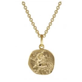 trendor 75905-12 Sternzeichen für Kinder Schütze Gold 333 Anhänger + Halskette