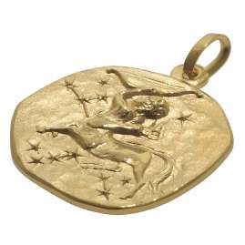 trendor 75905-12 Sternzeichen für Kinder Schütze Gold 333 Anhänger + Halskette