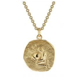 trendor 39070-02 Wassermann Sternzeichen Ø 20 mm Herrenkette Gold auf Silber