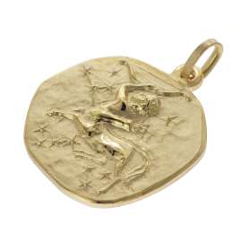 trendor 39070-12 Schütze Sternzeichen Ø 20 mm Herrenkette Gold auf Silber