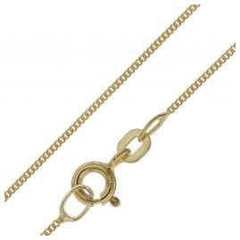 trendor 39590 Feine Panzerkette für Anhänger 585 Gold Flachpanzer 0,8 mm