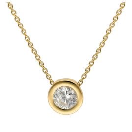 trendor 51364 Halskette für Damen Gold 333 / 8K Zirkonia Collier