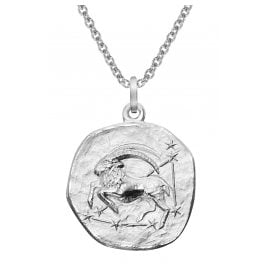 trendor 51610-01 Sternzeichen Steinbock Ø 20 mm und Halskette 925 Silber