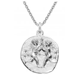 trendor 51610-06 Sternzeichen Zwillinge Ø 20 mm und Halskette 925 Silber