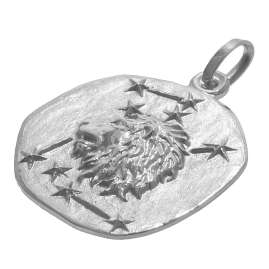 trendor 51610-08 Sternzeichen Löwe Ø 20 mm und Halskette 925 Silber