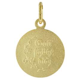 trendor 41282 Schutzengel Anhänger Gold 333 mit vergoldeter Silber-Halskette