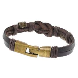 trendor 75806 Herren Leder-Armband Braun