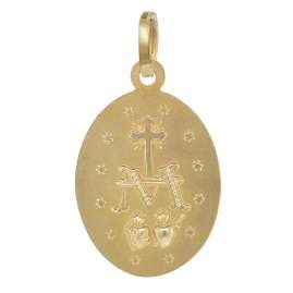 trendor 35771 Madonna Milagrosa Gold-Anhänger 333/8 Karat 16 mm