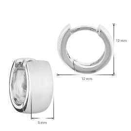 trendor 41582 Ohrringe 925 Silber Unisex Creolen Ø 12 mm