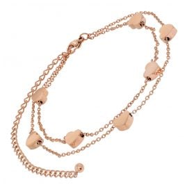 trendor 75896 Fußkette Edelstahl mit Roségold-Beschichtung
