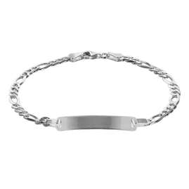 trendor 88650-19 Gravur-Armband für Junge Leute 925 Sterlingsilber Länge 19 cm