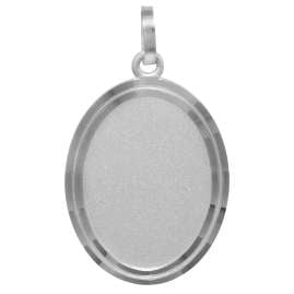 trendor 73808 Anhänger mit Namen Silber 925 Gravurplatte 36x20 mm