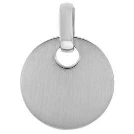 trendor 78766 Anhänger mit Namen für Jugend Silber 925 Gravuplatte Ø 17 mm